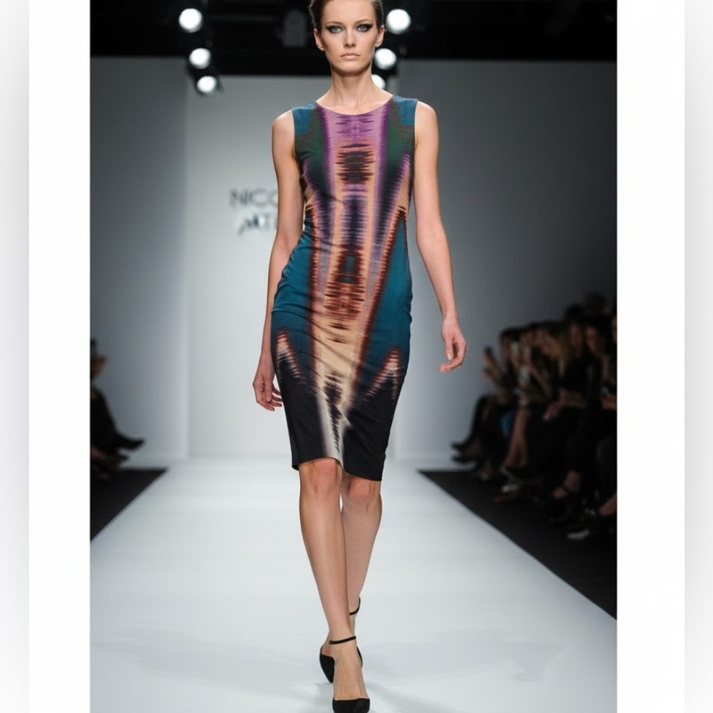 Nicole Miller Multicolor Sleeveless Dress